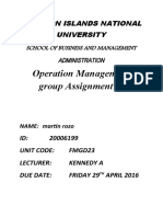 FMGD23 Introduction To Operations Management