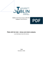 Plate With The Hole - Stress and Strain Analysis