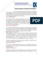 2019.2 - Lista de Execícios - Gravimetria e Vol. de Precipitação - Com Resolução Parcial