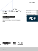 Reproductor de Blu-Ray™ 4K Ultra HD UBP-X700