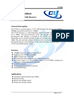 Cy520 Datasheet: 300M-450Mhz Ask Receiver