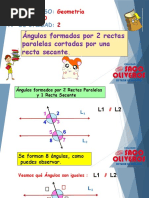 5to Grado Geometría - Semana 3 - Unidad 2 - Ángulos Entre Paralelas Ok