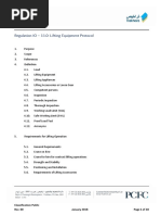 Regulation IO-11.0 EHS Lifting Equipment Protocol Rev. 00 Jan18