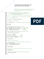 Matlab Program For Second Order FD Solution To Poisson's Equation