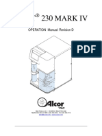 Jftot 230 Mark Iv: OPERATION Manual: Revision D