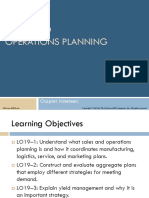 Sales and Operations Planning: Chapter Nineteen