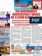 Fiji Government Successfully Raises Us $250M Global Bond