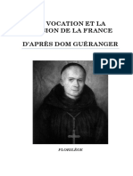 La Vocation Et La Mission de La France D-Apres Dom Gueranger Extrait