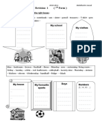 Revision: 1 (7 Form) : Put The Following Words in The Right Boxes