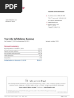 Your Adv Safebalance Banking: Account Summary