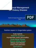 Nutritional Management On Kidney Disease: Prof DR DR Haerani Rasyid, Mkes, SPPD, KGH, SPGK 2018