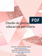 Diseño de Proyecto Ed. Parvularia