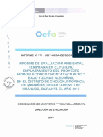 Evaluación Ambiental Temprana Chontayacu 2017 Informe