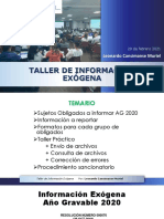 Taller Exogena Cansimanse 2020