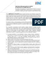 Consentimiento Informado Sobre Las Medidas de Seguridad de Establecimientos Educativos