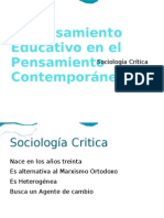 El Pensamiento Educativo en El Pensamiento Contemporáneo Presentacion