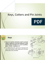 Keys, Cotters and Pin Joints