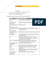 GDB Command Line Arguments:: Option Description