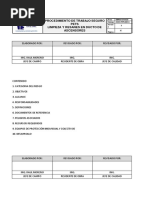 Procedimiento de Trabajo Seguro Pets Limpieza Y Resanes en Ducto de Ascensores