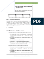 O13 - Exemple - 3 - Poutre Mixte Continue de 3 Travées