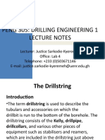 Peng 305: Drilling Engineering 1 Lecture Notes