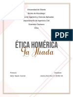 Ética Homérica. La Ilíada.