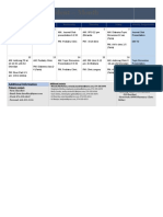 Podiatry Schedule