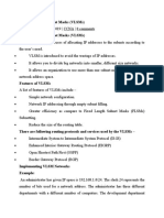 Variable Length Subnet Masks