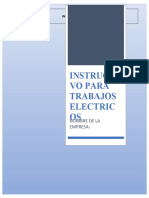 Instructivo para Trabajos Electricos