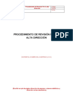 Procedimiento de Revisión Por La Alta Dirección