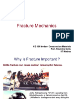 Fracture Mechanics: CE 501 Modern Construction Materials Prof. Ravindra Gettu IIT Madras