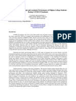 Study-From-Home Burnout and Academic Performance of Filipino College Students During COVID-19 Pandemic