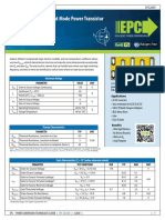 EPC2059 - Enhancement Mode Power Transistor: V, 170 V R, 9 mΩ I, 24 A