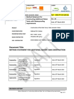 Method Statement For Constructing New Concrete Walls and Slab With Waterproofing Requirements - Draft