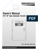 Owner's Manual: HTS "W" Type Automatic Transfer Switch