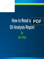 How To Read An Oil Analysis Report by Jim Fitch