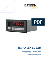 BX10/BX10 MB: Weighing Terminals Technical Manual