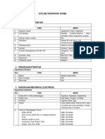 Outline Spesifikasi Teknis Akhir