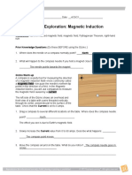 Student Exploration: Magnetic Induction