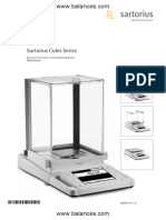 Sartorius Cubis Series: Brief Instructions