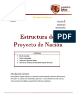 Leccion 1 Estrutura Informe Proyecto de Nacion