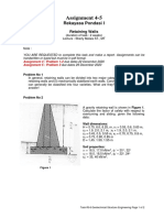 Assignment 4 (Retaining Walls)