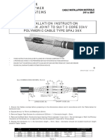 Installation Instruction Heashrink Joint To Suit 3 Core 33Kv Polymeric Cable Type Spaj 36X