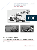 CICA Position Paper Articulated Crane Operator Requirements: Lifting Industry Standards