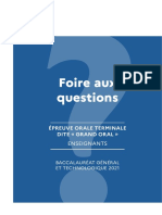 FAQ Grand Oral - Enseignants