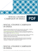 Social Change Campaign in India