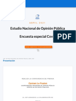 Encuesta Especial Cep Abril 2021