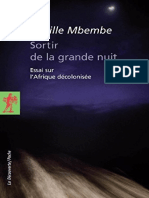 A Mbembe Sortir de La Grande Nuit