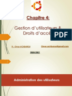 Chapitre 4 Gestion - Utilisateurs