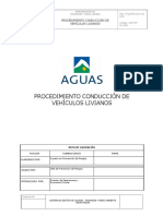 Procedimiento Conduccion de Vehiculos Livianos